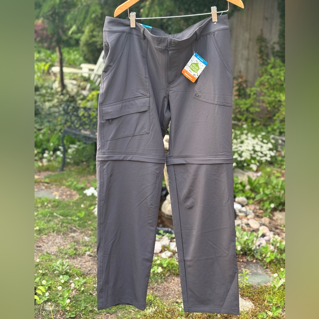Gray Convertible Cargo Pants, Nwt Straight Leg, Kestrel Trail Stretch, Xk 078311